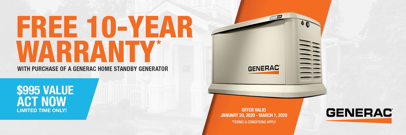 Homestandby Generator Deal | Warranty Offer | Generac Dealer | Salem, VA